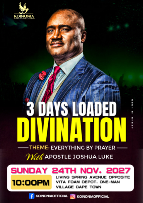 Black Maximalist Moderm Church Service A6 template