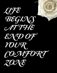 Black Maximalist Motivational Poster Flyer (us Letter) template
