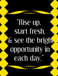 Black Maximalist Motivational Poster Flyer (us Letter) template