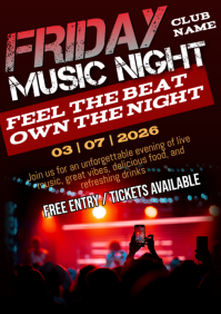Czarny Music Night Event A1 Template