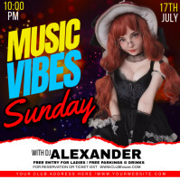 Black Maximalist Music Night  Instagram Post template