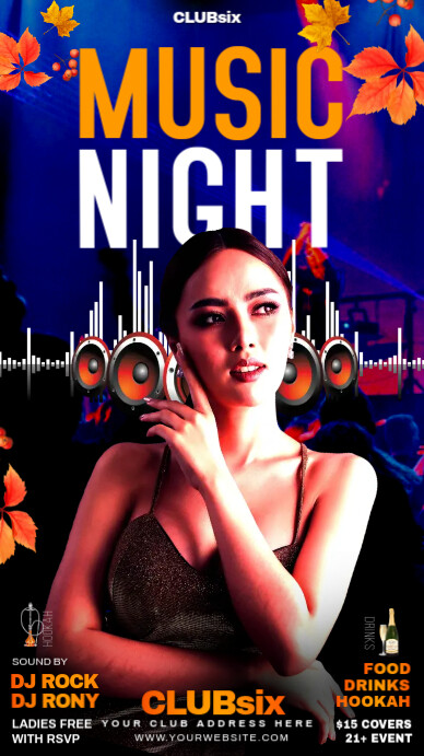 Black Maximalist Music Night Instagram Story Template | PosterMyWall