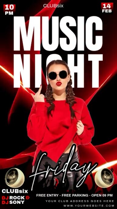 Copy of Black Maximalist Music Night Party Instagram Story | PosterMyWall