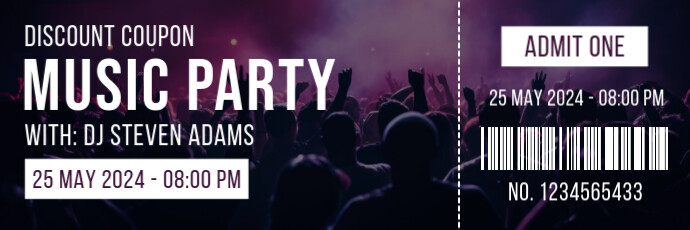 Black Maximalist Music Party  Twitter Banner template