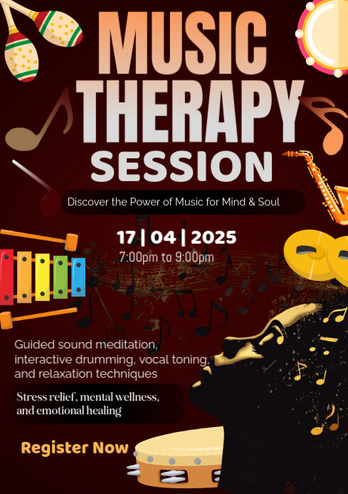 Black Maximalist Music Therapy Session A1 template