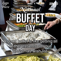 National Buffet Day Square Template | PosterMyWall