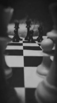 Black Maximalist National Chess Day Instagram Reel template