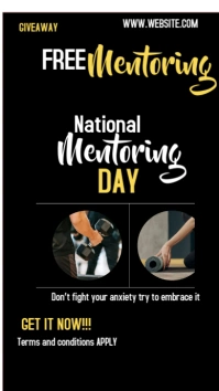 Black Maximalist National Mentoring Day Instagram Story template