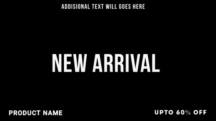 Black Maximalist New Arrival Digital Display Template | PosterMyWall