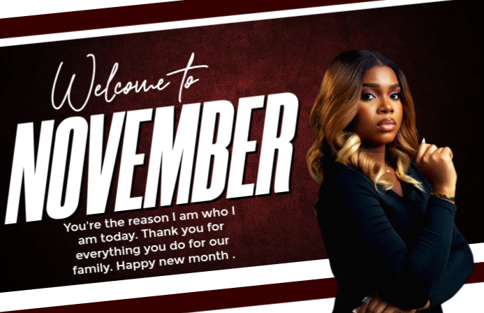 Black Maximalist New Month  Tabloid template