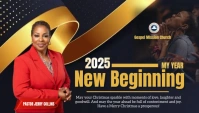 Black Maximalist New Year  Blog Header template