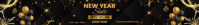 Black Maximalist New Year Sale  Etsy Banner template