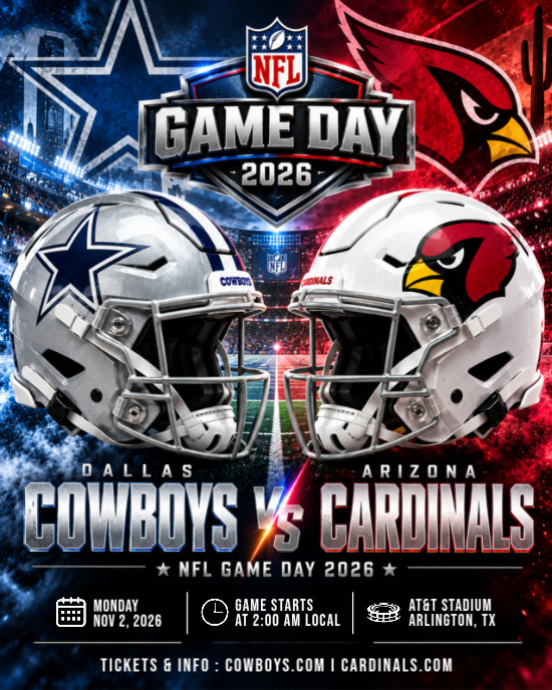 Black Maximalist Nfl Game Day Poster Instagram Portrait Template ...