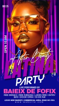 Black Maximalist Night Club  Instagram Story template