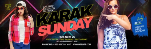 Black Maximalist Night Club Party Email Header template