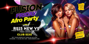 Black Maximalist Night Club Party Eventbrite Banner template