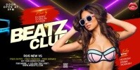 Black Maximalist Night Club Party Eventbrite Banner template