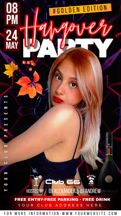 Black Maximalist Night Club Party Instagram Story Template | PosterMyWall
