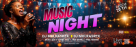 Black Maximalist Night Club Party Tumblr Banner template