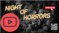 Black Maximalist Night Of Horror Design Youtube Thumbnail template