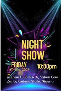 Black Maximalist Night  Pinterest Graphic template