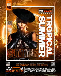 Black Maximalist Nightclub Event Instagram Portrait template