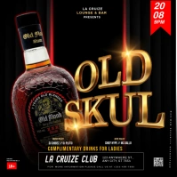 Black Maximalist Old Skul Instagram Post Instagram-opslag template