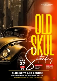 Black Maximalist Old Skul Saturday  A3 template