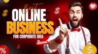 Black Maximalist Online Business Idea Thumbnail Digital Display (16:9) template