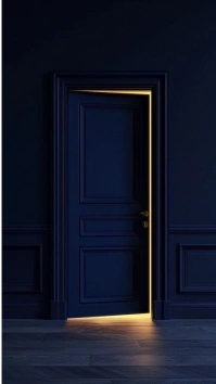 Black Maximalist Open Door  Digital Display (9:16) template