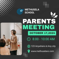 Black Maximalist Parents Meeting Event Square Quadrat (1:1) template