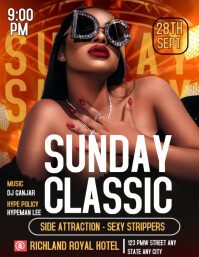 Black Maximalist Party Flyer/ Club Flyer/ Ladies Night  Flyer (us Letter) template