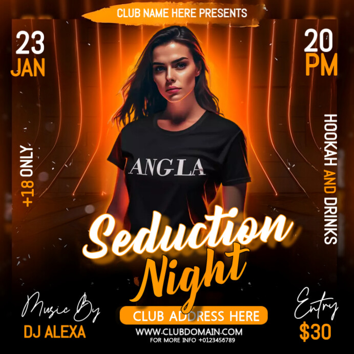 Black Maximalist Party Flyer Instagram Post Template | PosterMyWall