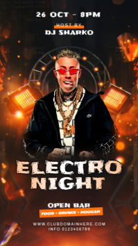 Black Maximalist Party Flyer Instagram Story template