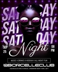 Black Maximalist Party Instagram Portrait template