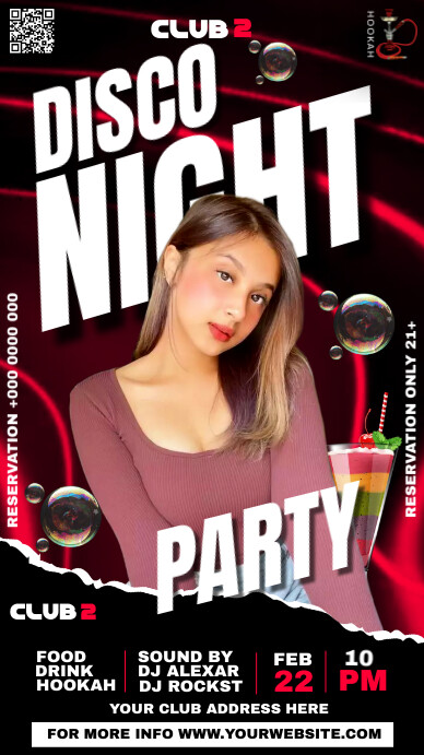 Plantilla de Black Maximalist Party Night Ad Instagram Sto | PosterMyWall