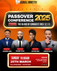 Black Maximalist Passover Conference Flyer Instagram Portrait template
