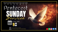 Black Maximalist Pentecost Sunday  Youtube Thumbnail template