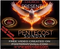 Black Maximalist Pentecost Template Large Rectangle