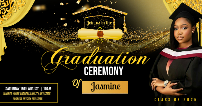 Graduation Ceremony Template | PosterMyWall