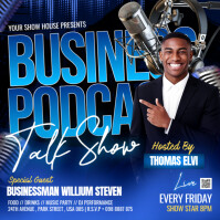 Black Maximalist Podcast Talk Show Flyer Instagram Post template