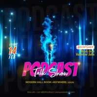 Black Maximalist Podcast Talk Show Instagram Post template