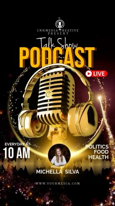 Black Maximalist Podcast Talk Show  Instagram Story template