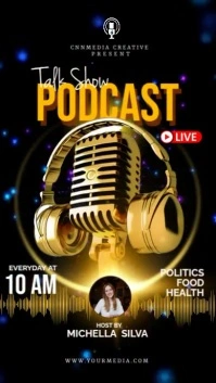 Black Maximalist Podcast Talk Show  Instagram Story template