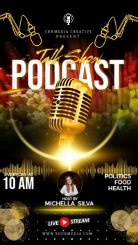 Black Maximalist Podcast Talk Show Instagram Story template