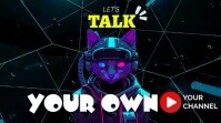 Black Maximalist Podcast Video Advertising  Digital Display (16:9) template