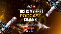 Black Maximalist Podcast Video Digital Display (16:9) template