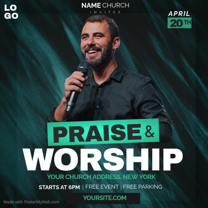 Copy of Black Maximalist Praise And Worship Instagram Post | PosterMyWall