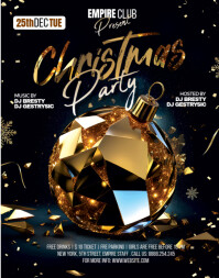 Nero Christmas Party Plakat/tablica ścienna Template
