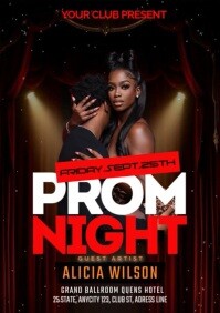 Black Maximalist Prom Night A1 template